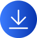 blue download icon